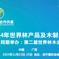 2024第二届世界林木业大会及木工机械.林产品.木制品展览会